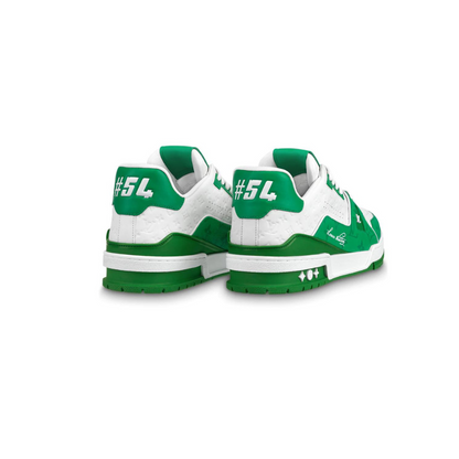 LOUIS VUITTON LV TRAINER '54' WHITE GREEN SNEAKER