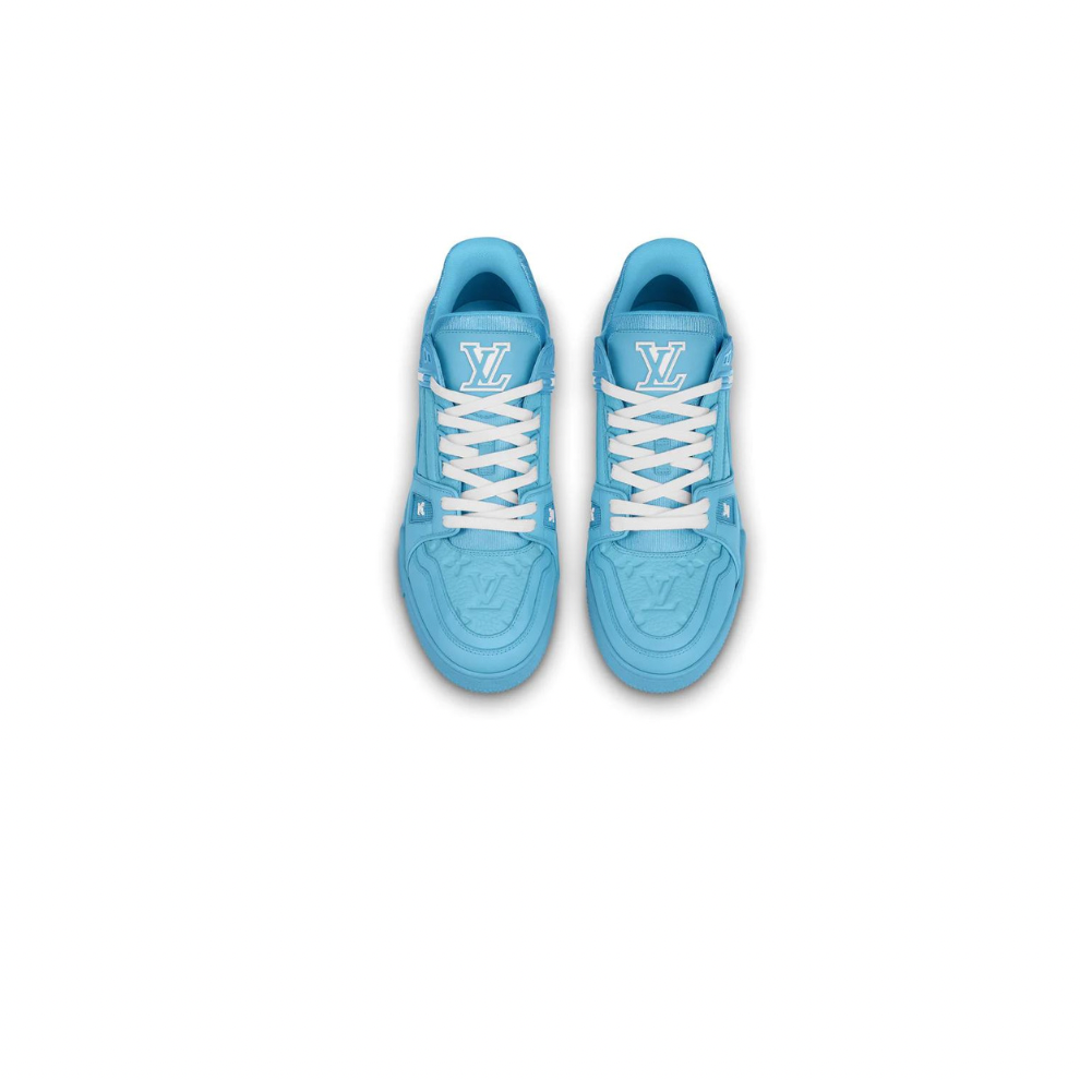 LOUIS VUITTON LV TRAINER BLUE LEATHER SNEAKER