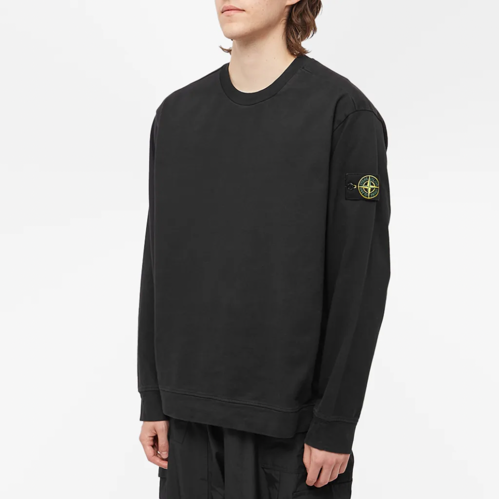 STONE ISLAND LIGHTWEIGHT CREW SWEAT BLACK