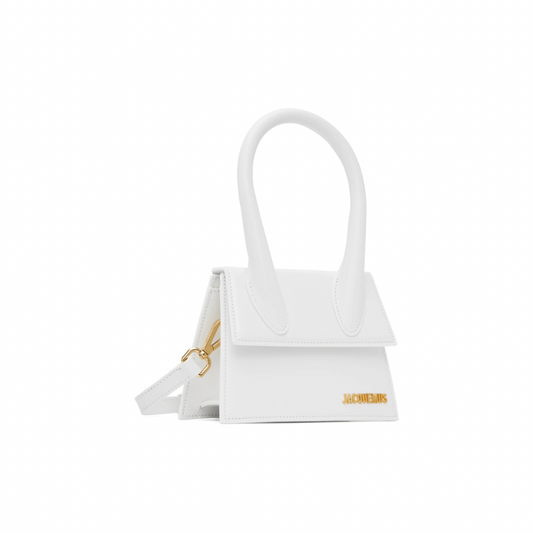 JACQUEMUS White 'Le Chiquito Moyen' Bag