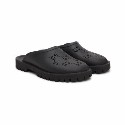 GUCCI Black GG Slippers