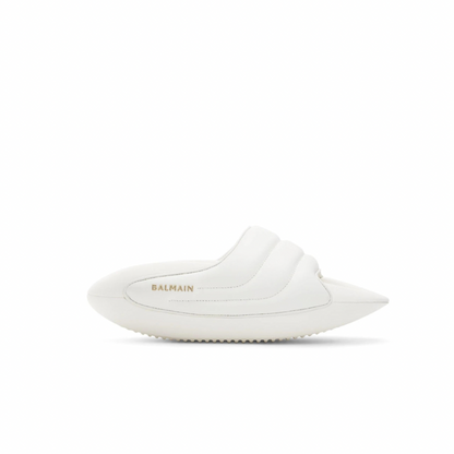 BALMAIN White Puffy B-IT Sandals