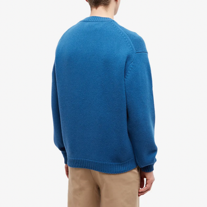 KENZO PARIS PIXEL ELEPHANT JUMPER CYAN