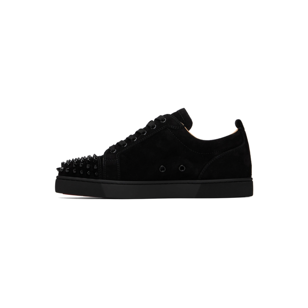 CHRISTIAN LOUBOUTIN Black Louis Junior Spikes Sneakers