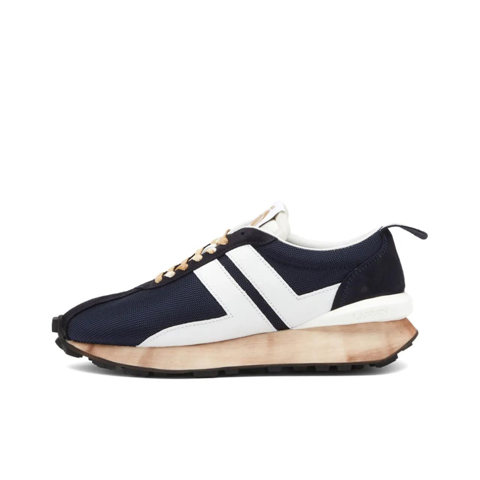 LANVIN VINTAGE RUNNING SNEAKER NAVY BLUE & WHITE