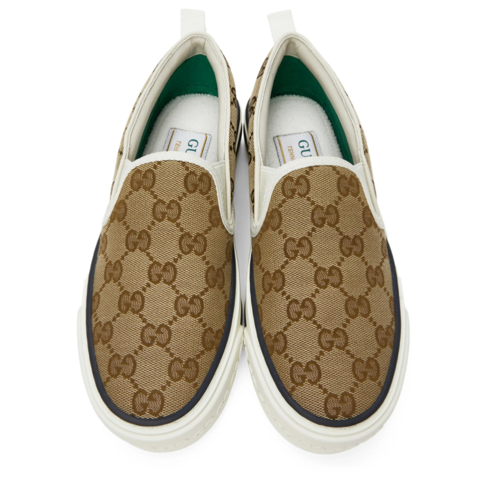 Beige 'Gucci Tennis 1977' Slip-On Sneakers