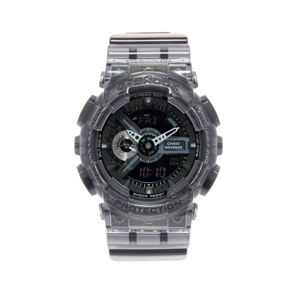 CASIO G-SHOCK GA-110 TRANSPARENT WATCH GREY
