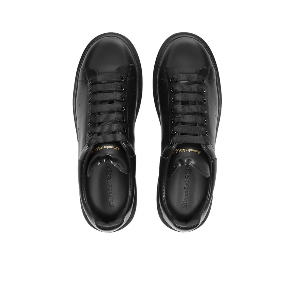 ALEXANDER MCQUEEN WEDGE SOLE SNEAKER TRIPLE BLACK