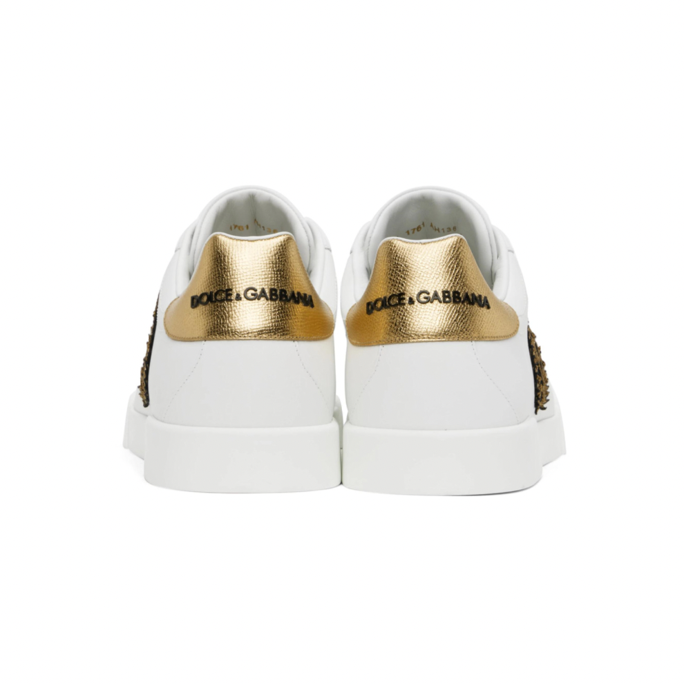 DOLCE & GABBANA White Portofino Sneakers