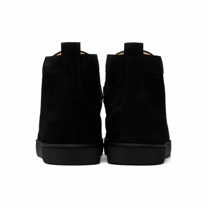 CHRISTIAN LOUBOUTIN Black Lou Spikes Sneakers