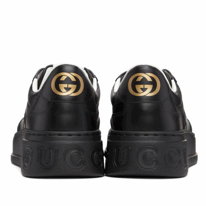 GUCCI Black GG Embossed Sneakers