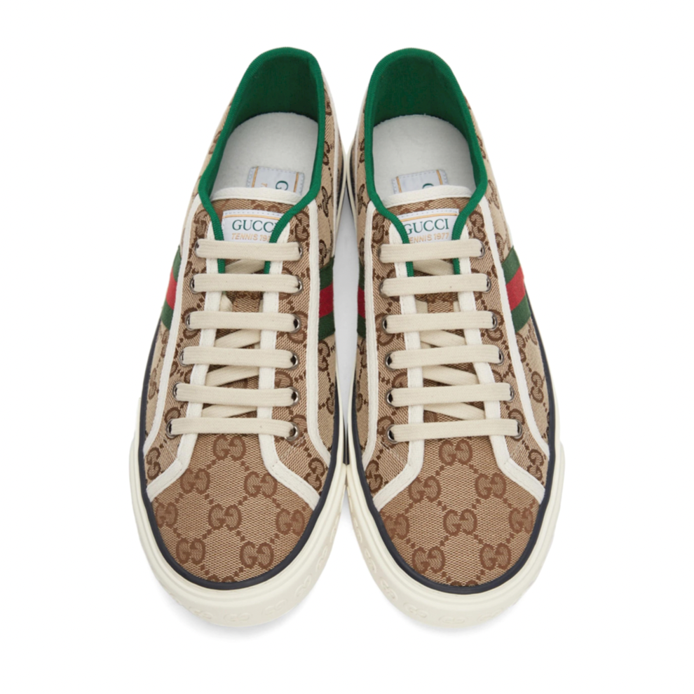 GUCCI Beige GG 'Gucci Tennis 1977' Sneakers