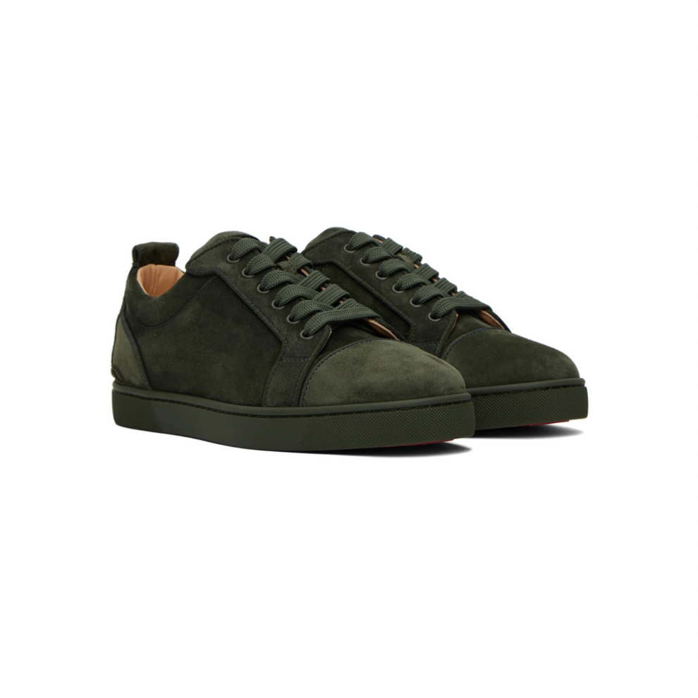 CHRISTIAN LOUBOUTIN Green Fun Louis Junior Sneakers