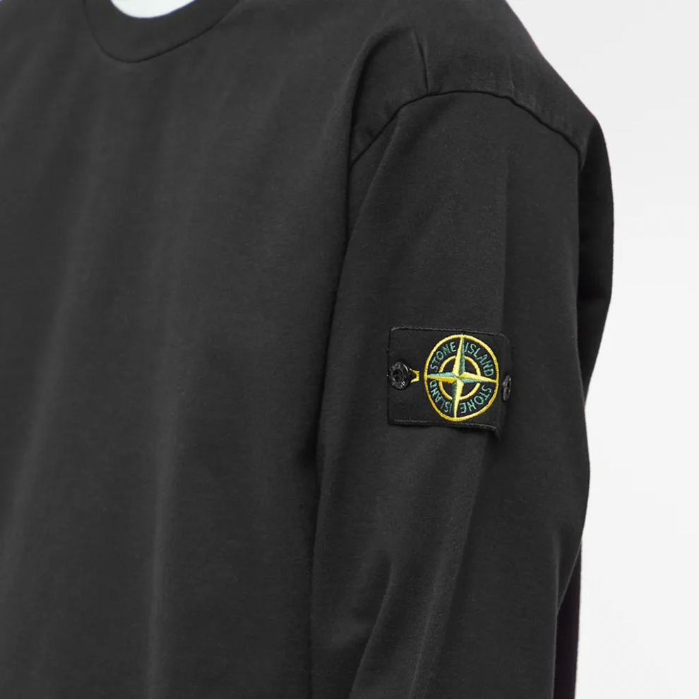 STONE ISLAND LIGHTWEIGHT CREW SWEAT BLACK