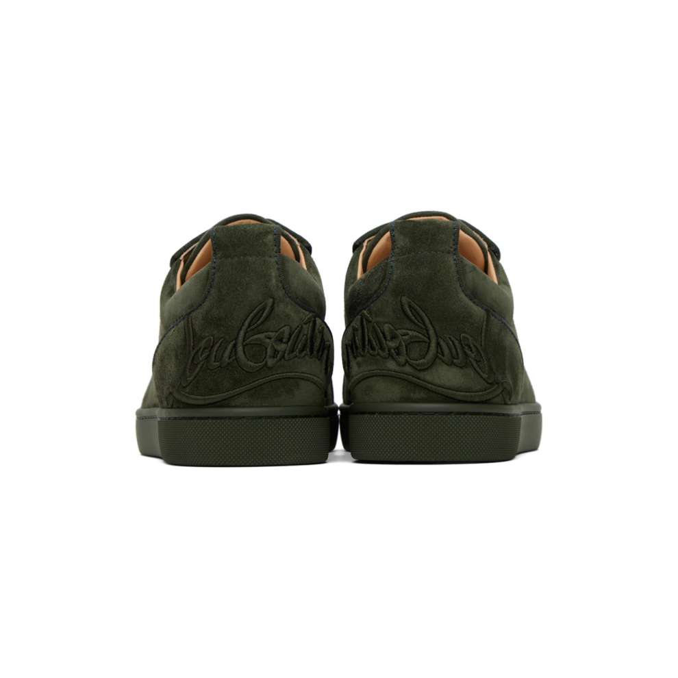 CHRISTIAN LOUBOUTIN Green Fun Louis Junior Sneakers