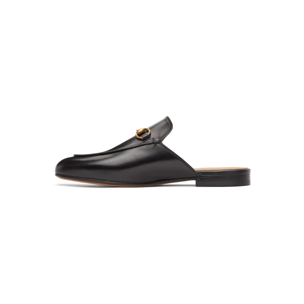 GUCCI Black Princetown Classic Loafers